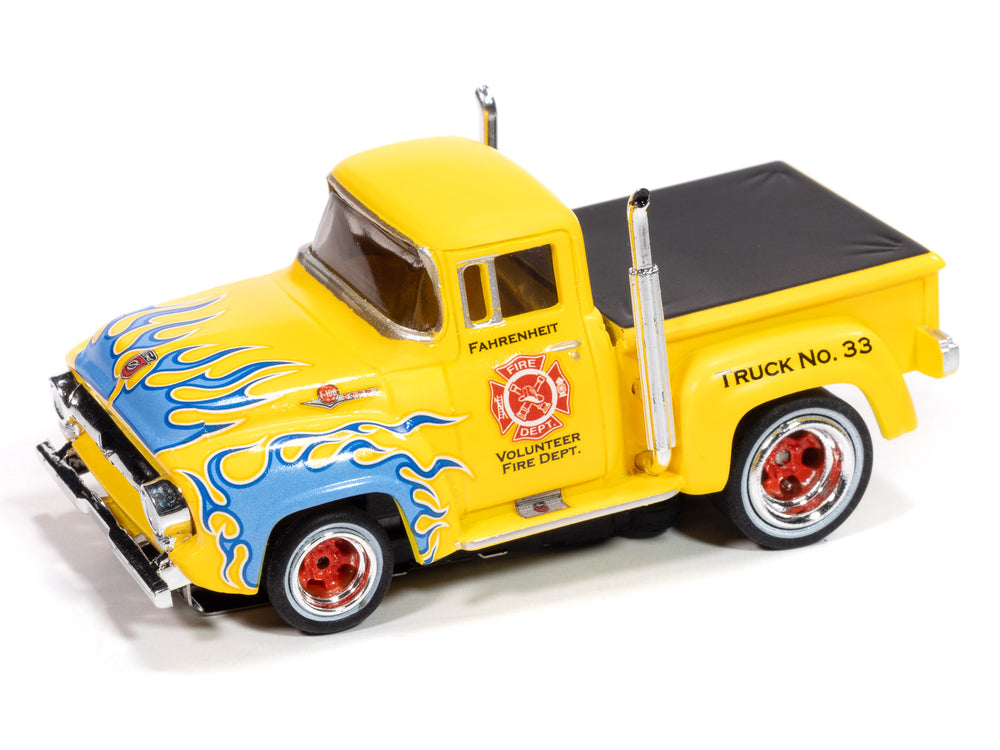 AUTO WORLD 4Gear☆56 Ford Pickup HOスロットカー Auto World 4Gear 1956 Ford F100 Pickup (Red) HO Scale Slot