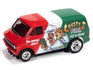 Auto World 4Gear 1973 Dodge Delivery Van (Red, White & Green) HO Scale Slot Car