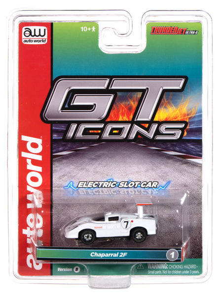 Auto World Thunderjet 1966 Chaparral 2F (White & Black) #7 HO