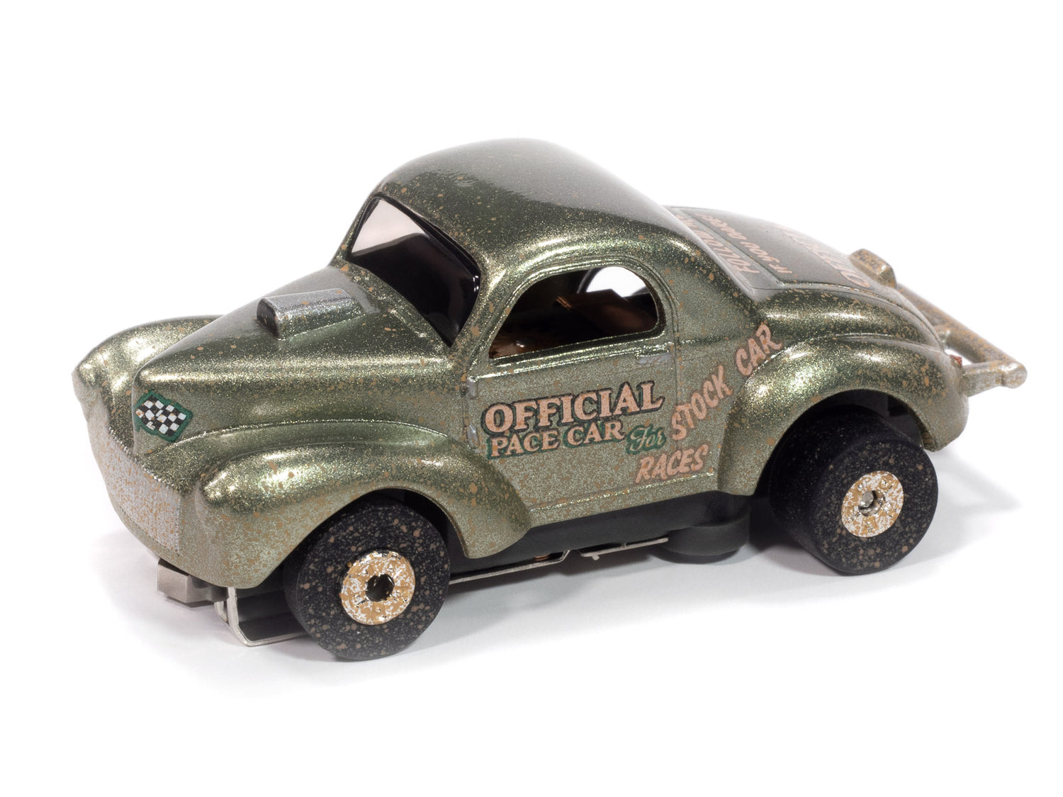 Auto World Thunderjet 1941 Willys Coupe (Green) HO Scale Slot Car