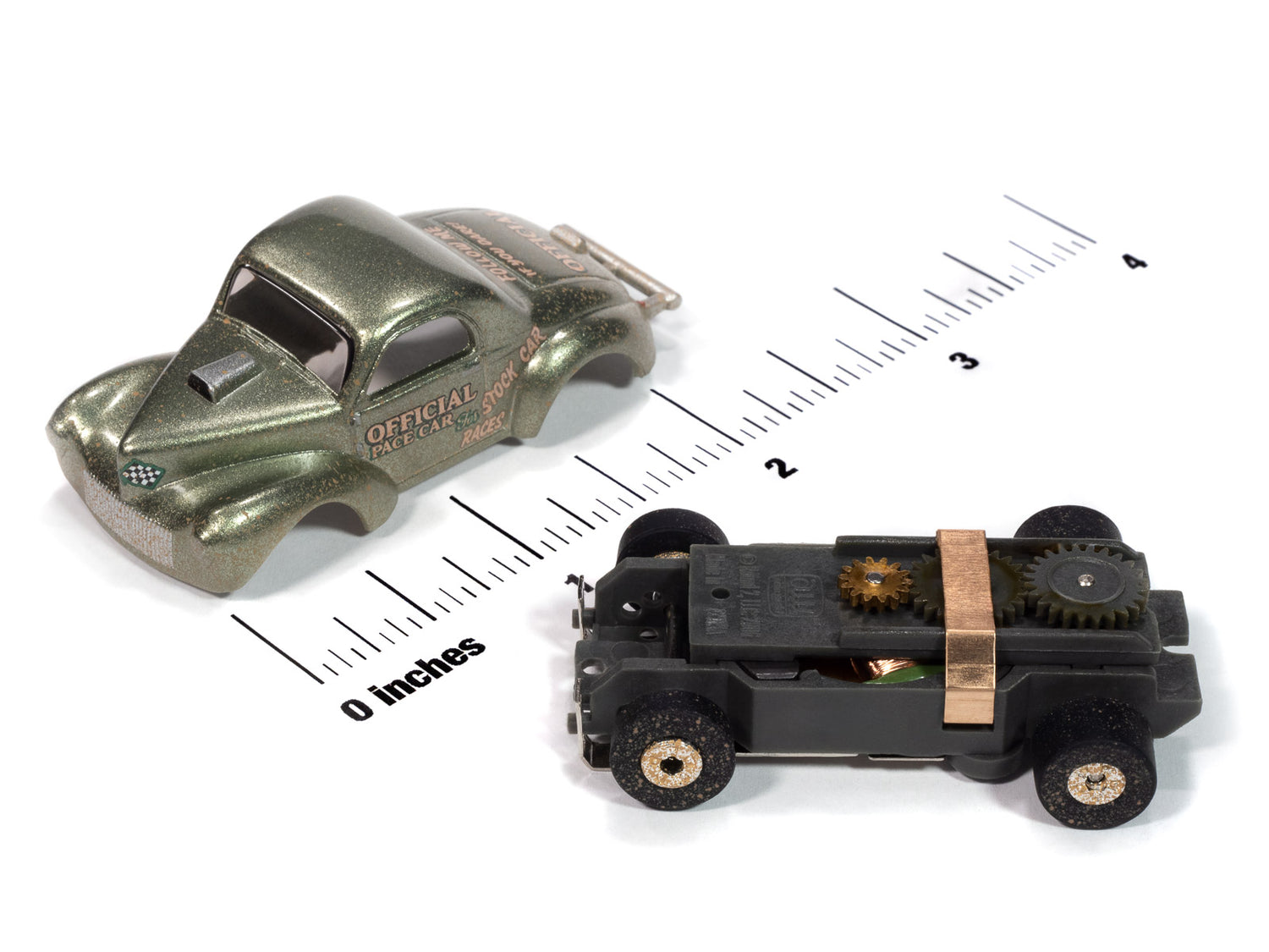Auto World Thunderjet 1941 Willys Coupe (Green) HO Scale Slot Car