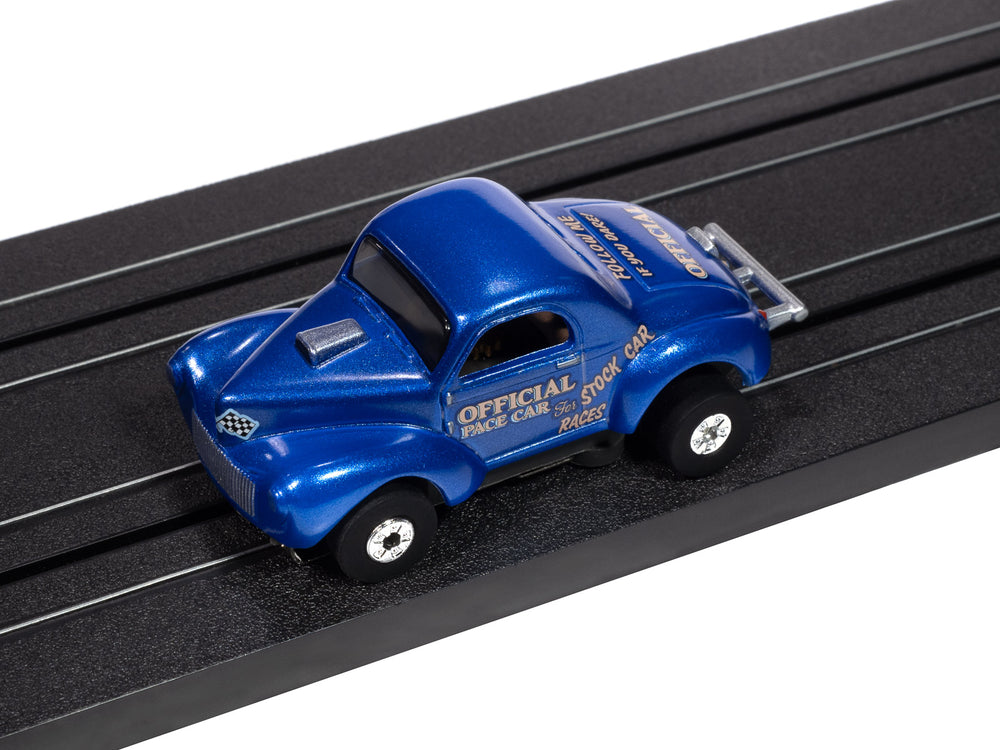 "PRE-ORDER" Auto World Thunderjet 1941 Willys Coupe (Blue) HO Scale Slot Car (DUE AUGUST 2025)