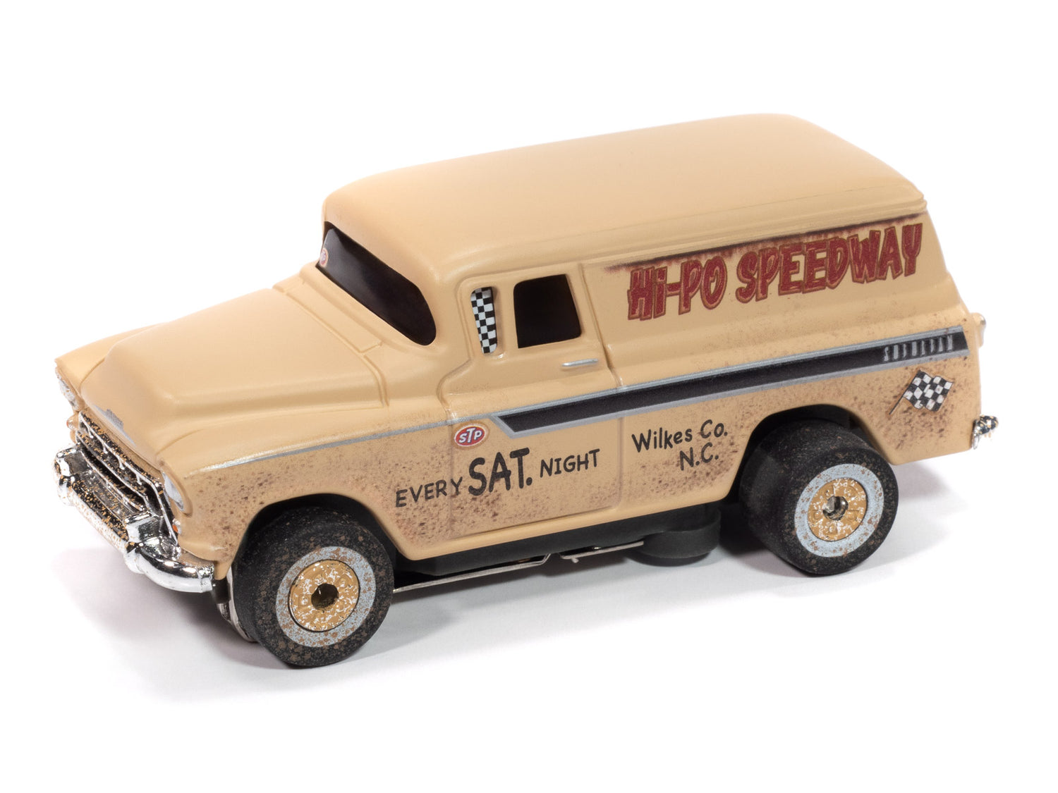 "PRE-ORDER" Auto World Thunderjet 1957 Chevy Suburban (Tan) HO Scale Slot Car (DUE AUGUST 2025)