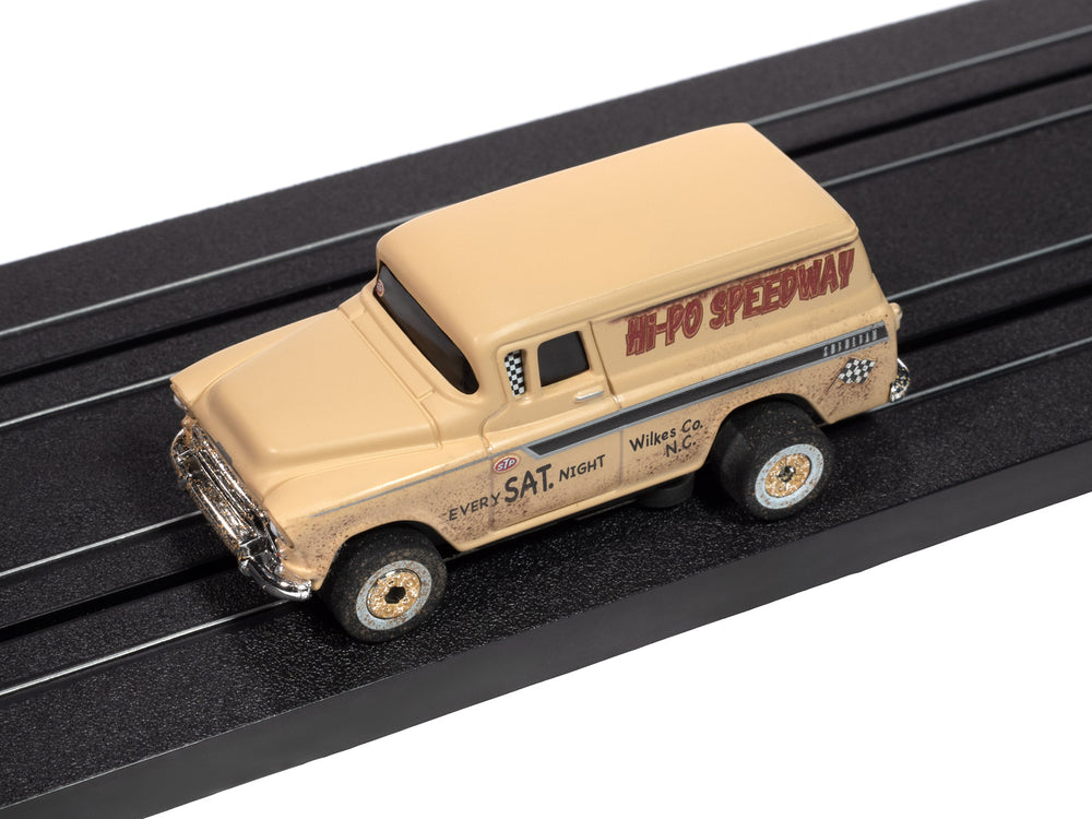 "PRE-ORDER" Auto World Thunderjet 1957 Chevy Suburban (Tan) HO Scale Slot Car (DUE AUGUST 2025)