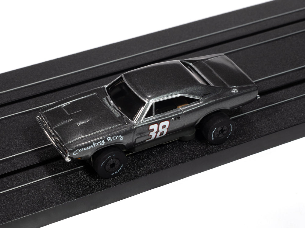 "PRE-ORDER" Auto World Thunderjet 1969 Dodge Charger (Charcoal) HO Scale Slot Car (DUE AUGUST 2025)