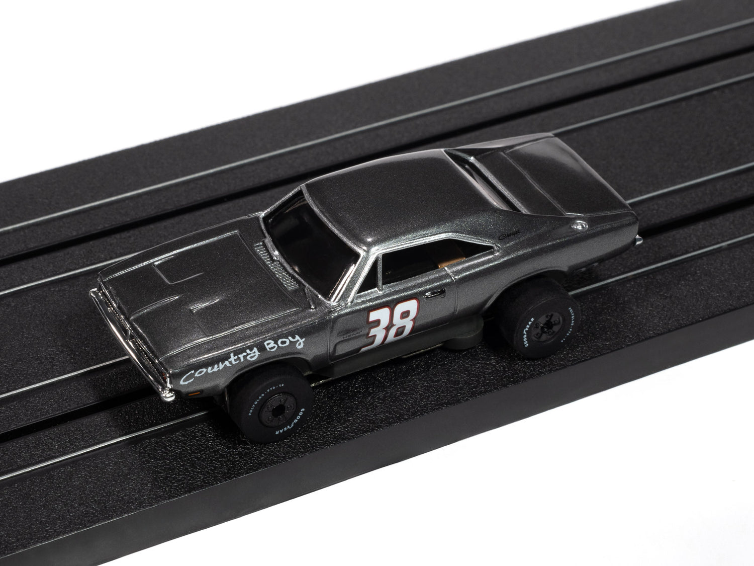 "PRE-ORDER" Auto World Thunderjet 1969 Dodge Charger (Charcoal) HO Scale Slot Car (DUE AUGUST 2025)