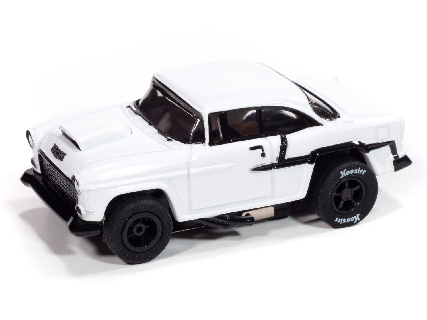 "PRE-ORDER" Auto World Xtraction 1955 Chevrolet Bel Air (White) HO Scale Slot Car (DUE AUGUST 2025)