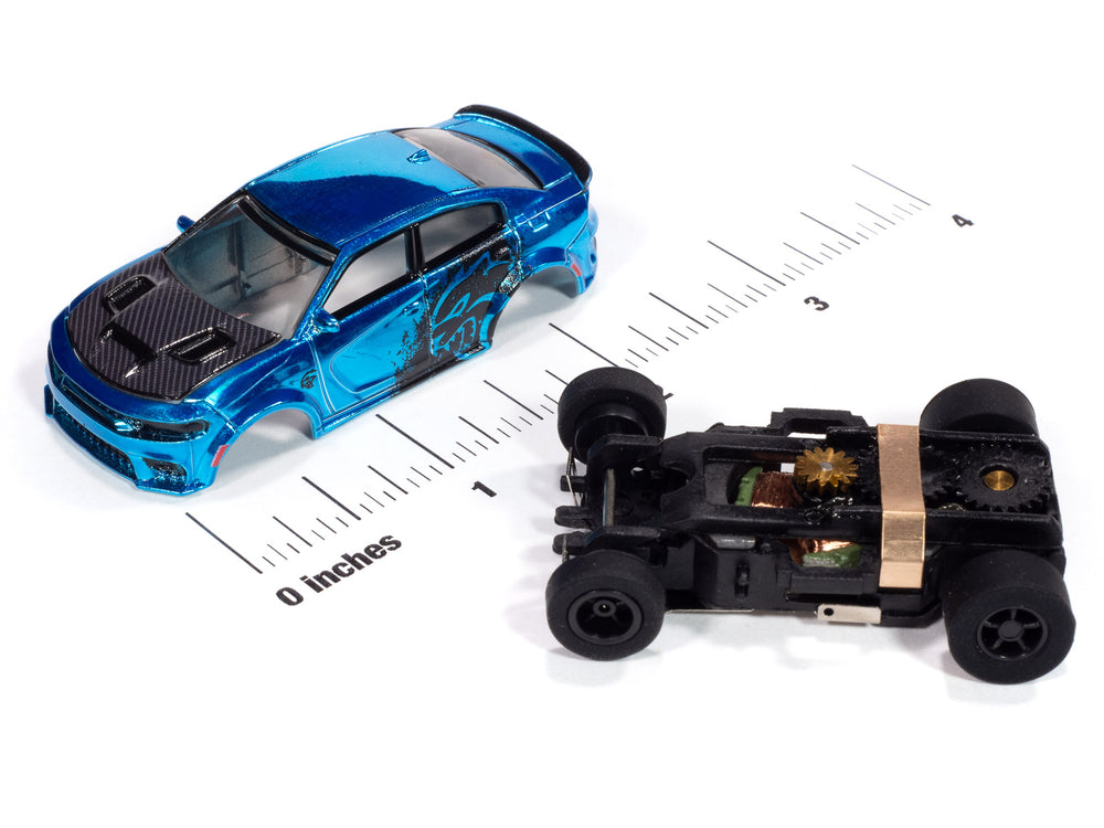 "PRE-ORDER" Auto World Xtraction 2021 Dodge Charger SRT Hellcat Redeye (Blue) HO Scale Slot Car (DUE AUGUST 2025)