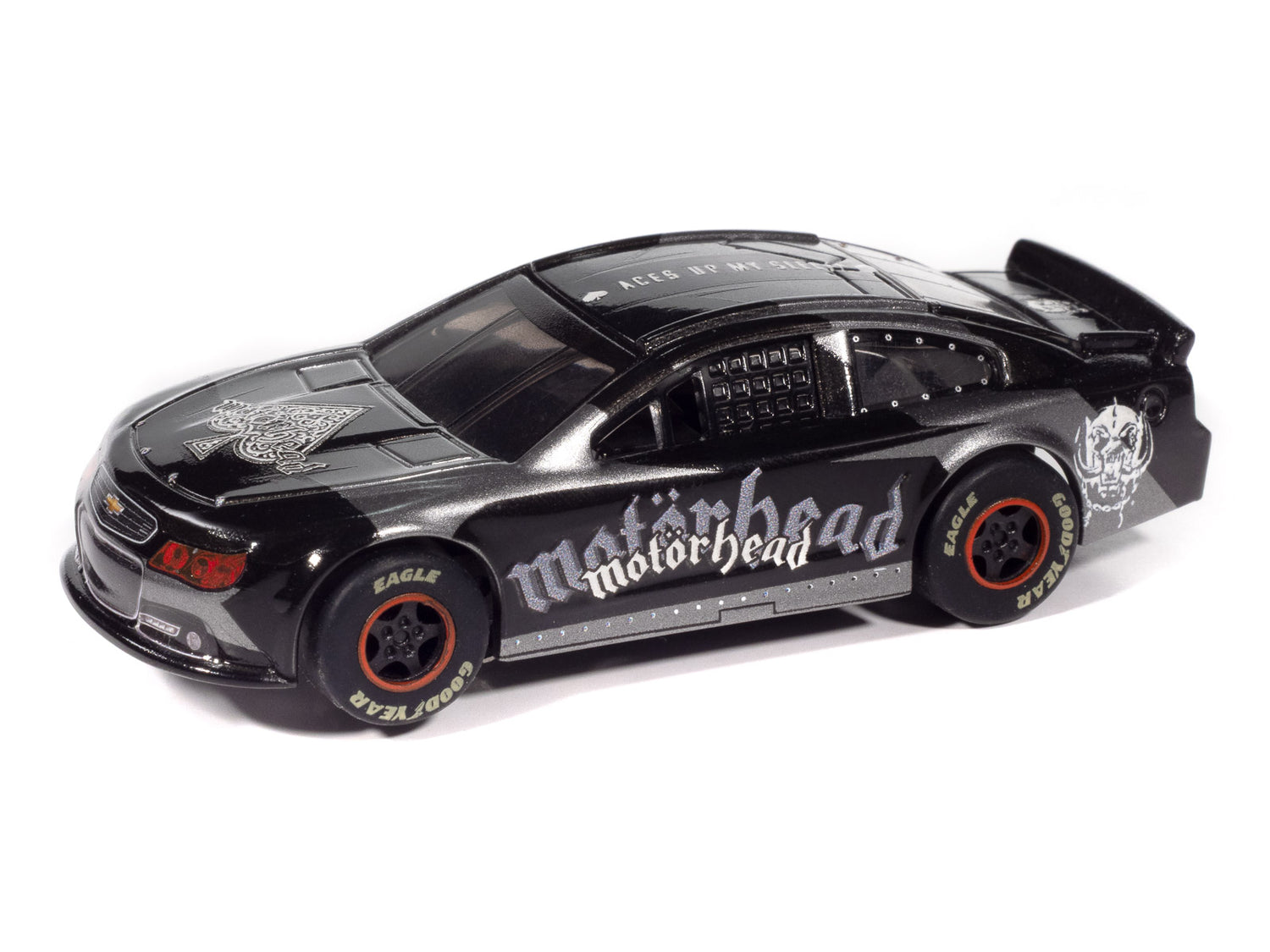 "PRE-ORDER" Auto World Super III 2015 Chevy SS Motorhead (Black) HO Scale Slot Car (DUE FEBRUARY 2026)