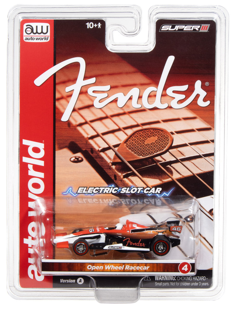 Auto World Super III Indy Car Fender (Red Top) HO Scale Slot Car - Auto World Store
