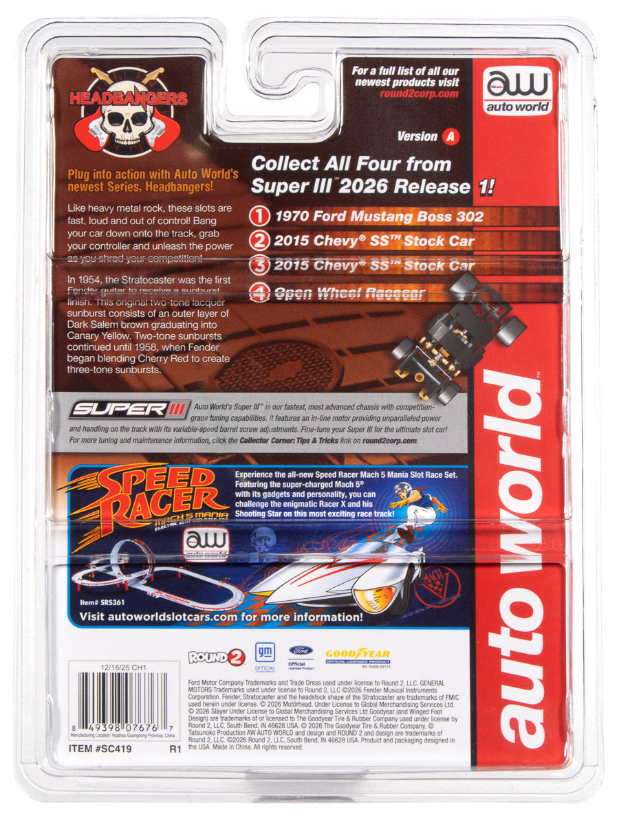 Auto World Super III Indy Car Fender (Red Top) HO Scale Slot Car - Auto World Store