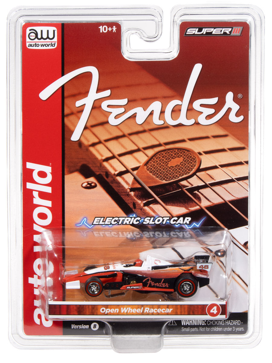 Auto World Super III Indy Car Fender (White Top) HO Scale Slot Car - Auto World Store