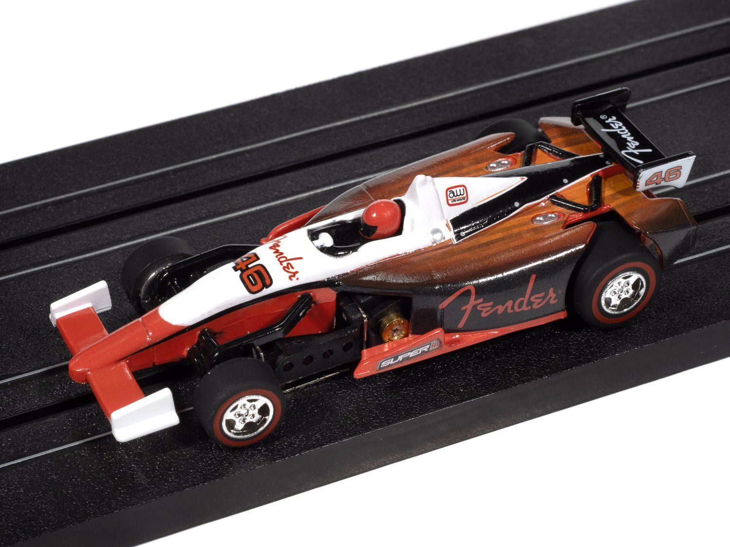 "PRE-ORDER" Auto World Super III Indy Car Fender (White Top) HO Scale Slot Car (DUE FEBRUARY 2026)