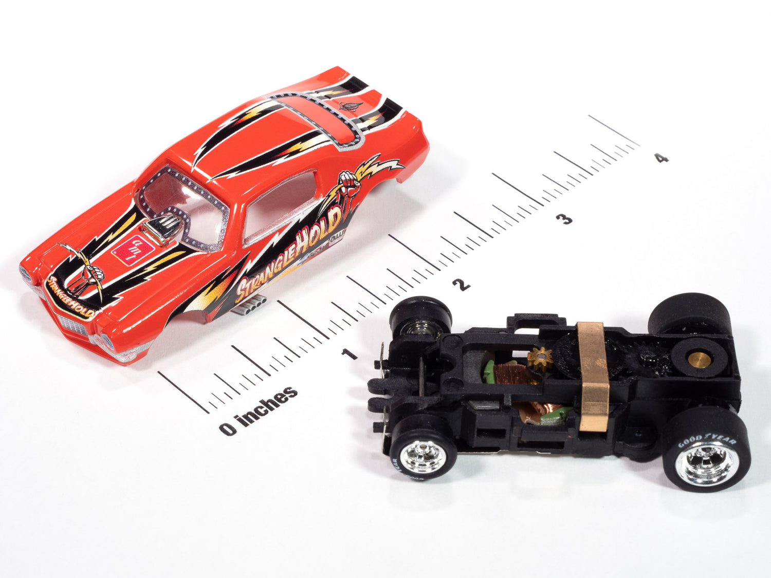 "PRE-ORDER" Auto World 4Gear 1970 Chevy Camaro Stranglehold FC (Red, Black, & Yellow) HO Scale Slot Car (DUE OCTOBER 2025)
