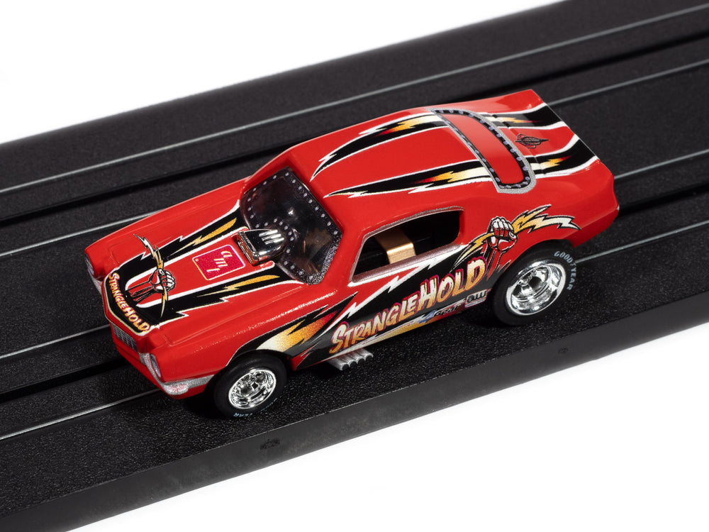 "PRE-ORDER" Auto World 4Gear 1970 Chevy Camaro Stranglehold FC (Red, Black, & Yellow) HO Scale Slot Car (DUE OCTOBER 2025)