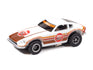 "PRE-ORDER" Auto World Xtraction 1972 Datsun 240Z JDM Legends Version A (White w/Red Orange & Brown) HO Scale Slot Car (DUE OCTOBER 2026)