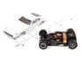 "PRE-ORDER" Auto World Xtraction 1972 Datsun 240Z JDM Legends Version B (White & Black) HO Scale Slot Car (DUE OCTOBER 2026)