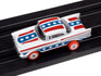 Auto World Thunderjet 1957 Chevy Bel Air Verison A (White, Red & Blue) HO Scale Slot Car
