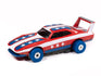 Auto World Thunderjet 1969 Dodge Charger Daytona Version B (Red, Blue & White) HO Scale Slot Car