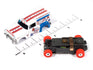 Auto World Thunderjet Ice Cream Truck Version A (White, Red & Blue) HO Scale Slot Car
