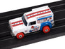 Auto World Thunderjet Ice Cream Truck Version A (White, Red & Blue) HO Scale Slot Car