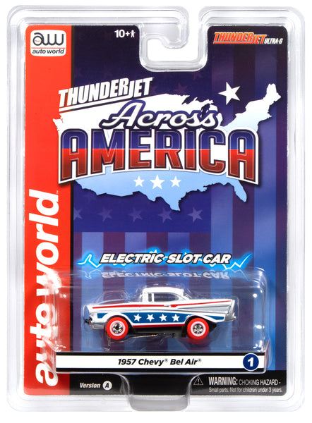 Auto World Thunderjet 1957 Chevy Bel Air Verison A (White, Red