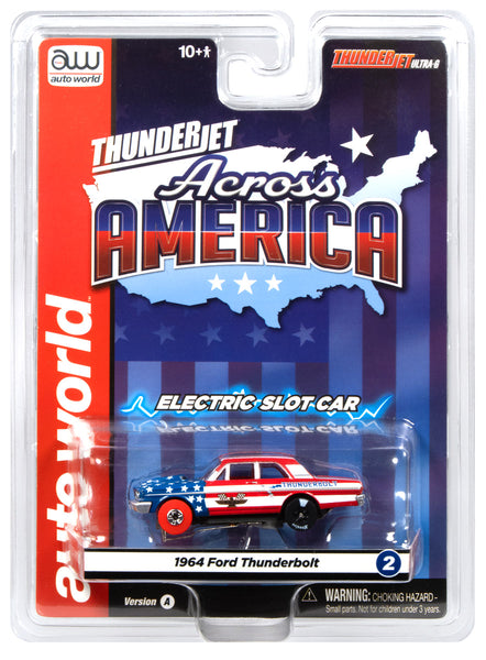 Auto World Thunderjet 1964 Ford Thunderbolt Version A (White, Red
