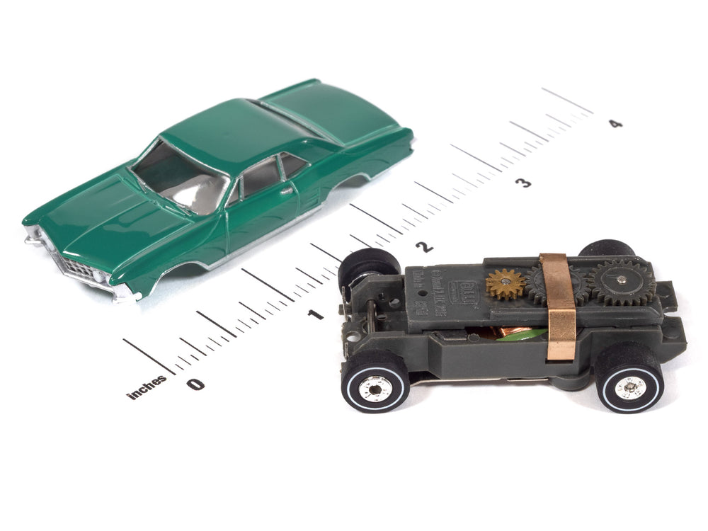 "PRE-ORDER" Auto World Thunderjet 1963 Buick Riviera (Green) HO Scale Slot Car (DUE AUGUST 2026)