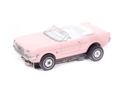 "PRE-ORDER" Auto World Thunderjet 1965 Ford Mustang (Pink) HO Scale Slot Car (DUE AUGUST 2026)