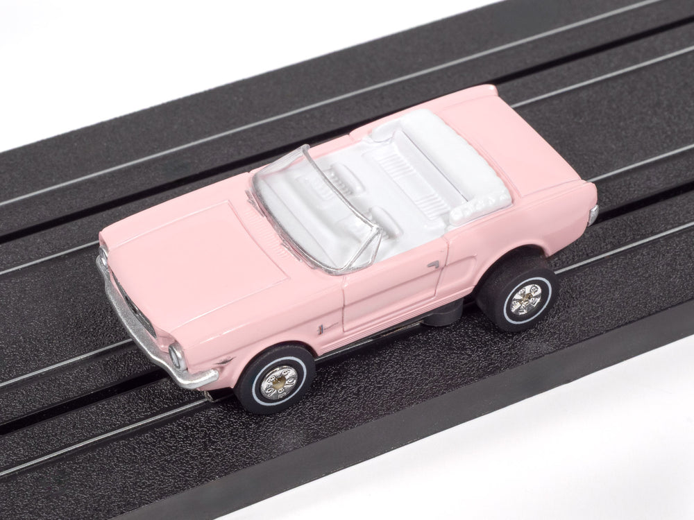 "PRE-ORDER" Auto World Thunderjet 1965 Ford Mustang (Pink) HO Scale Slot Car (DUE AUGUST 2026)
