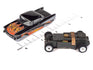 "PRE-ORDER" Auto World Thunderjet 1957 Chevrolet Bel Air Lowrider Version A (Black w/Flames) HO Scale Slot Car (DUE OCTOBER 2026)