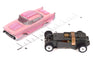 "PRE-ORDER" Auto World Thunderjet 1957 Chevrolet Bel Air Lowrider Version B (Pink) HO Scale Slot Car (DUE OCTOBER 2026)