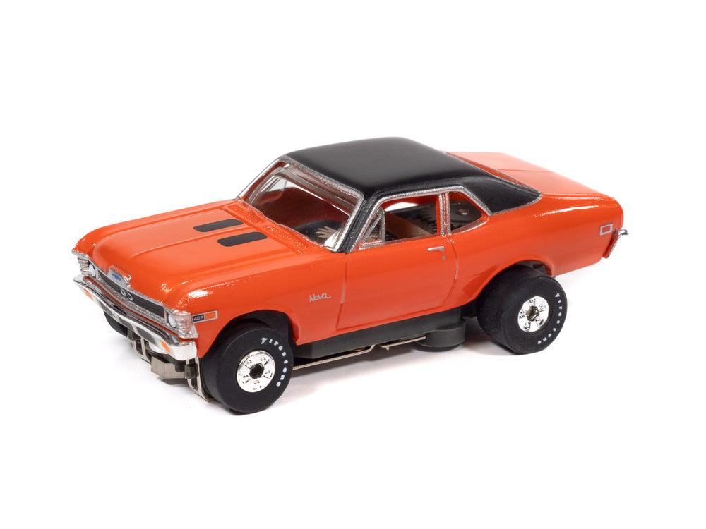 "PRE-ORDER" Auto World Thunderjet 1969 Chevy Nova Version A (Orange) HO Scale Slot Car (DUE OCTOBER 2026)