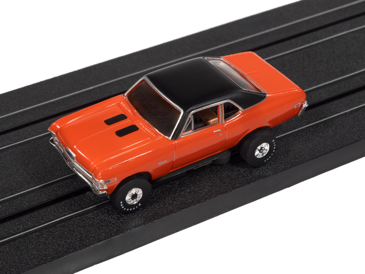 "PRE-ORDER" Auto World Thunderjet 1969 Chevy Nova Version A (Orange) HO Scale Slot Car (DUE OCTOBER 2026)
