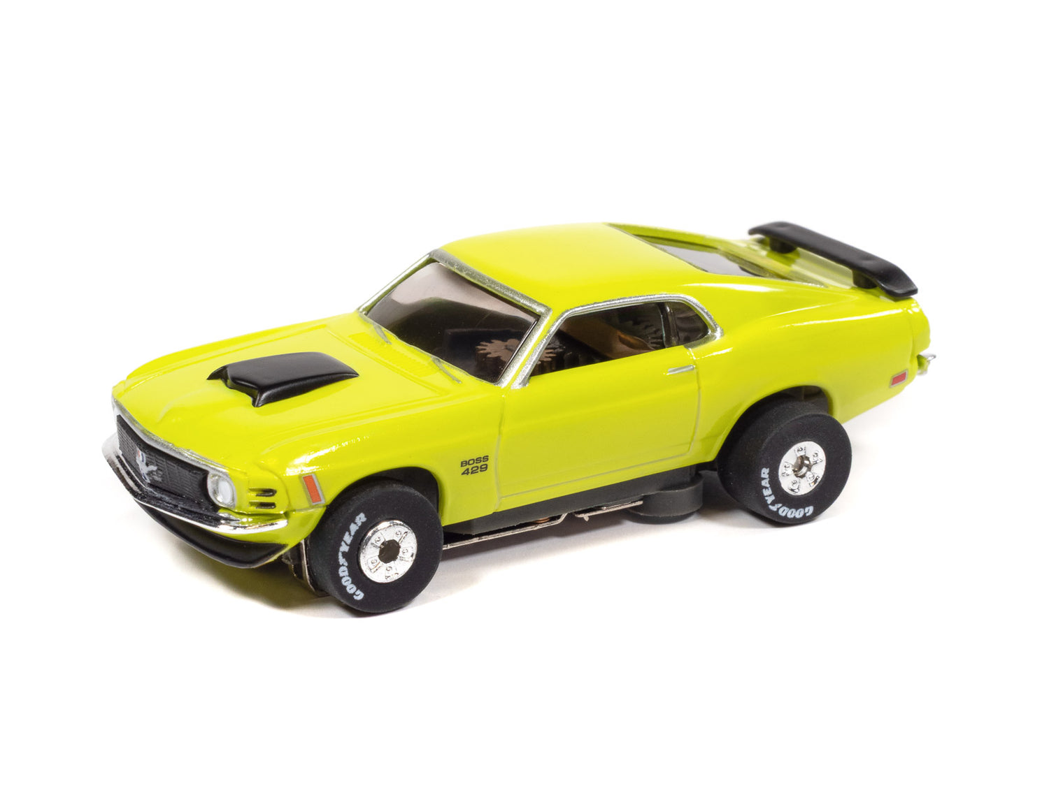 "PRE-ORDER" Auto World Thunderjet 1970 Ford Mustang Boss 429 Version B (Grabber Green) HO Scale Slot Car (DUE OCTOBER 2026)