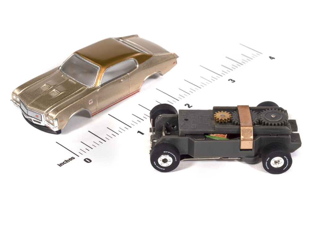 "PRE-ORDER" Auto World Thunderjet 1972 Buick GS Version B (Tan Metallic) HO Scale Slot Car (DUE OCTOBER 2026)