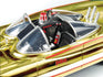 Polar Lights 1966 Gold Plated Batmobile (Snap) (Auto World Store Exclusive) 1:25 Scale Model Kit