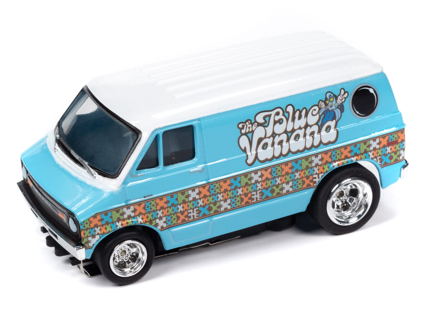 Auto World 4Gear 1973 Dodge Van (3 Car Set) (AW Exclusive) Slot Cars H