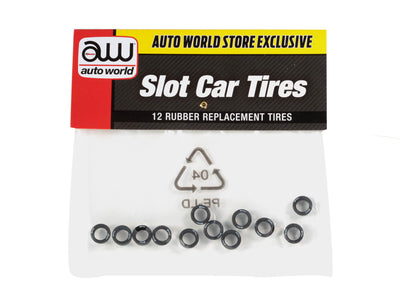 Auto World 4Gear Front Tires (HOOSIER) (12) HO Scale