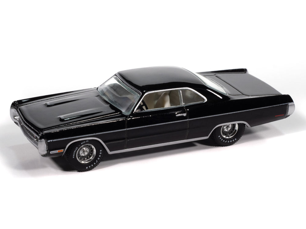 "PRE-ORDER" Auto World 1970 Plymouth Sport Fury GT (Black Velvet) (AW Exclusive) 1:64 Diecast (DUE LATE SEPTEMBER 2025)