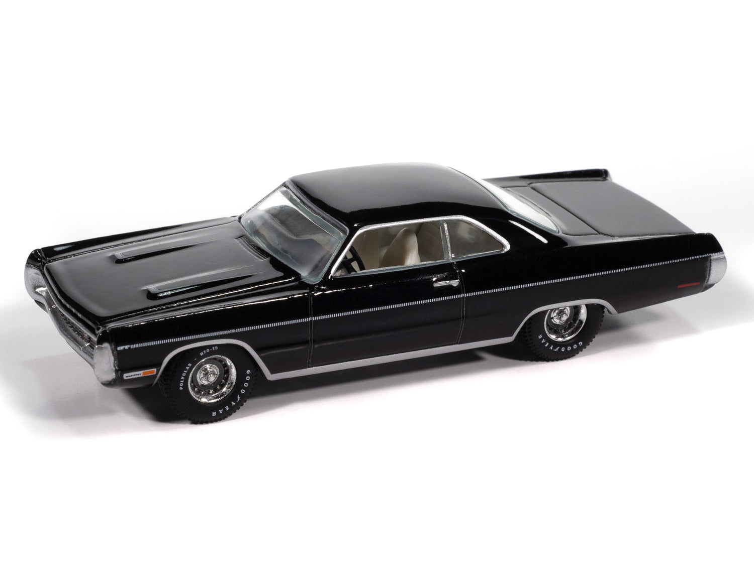 "PRE-ORDER" Auto World 1970 Plymouth Sport Fury GT (Black Velvet) (AW Exclusive) 1:64 Diecast (DUE LATE SEPTEMBER 2025)