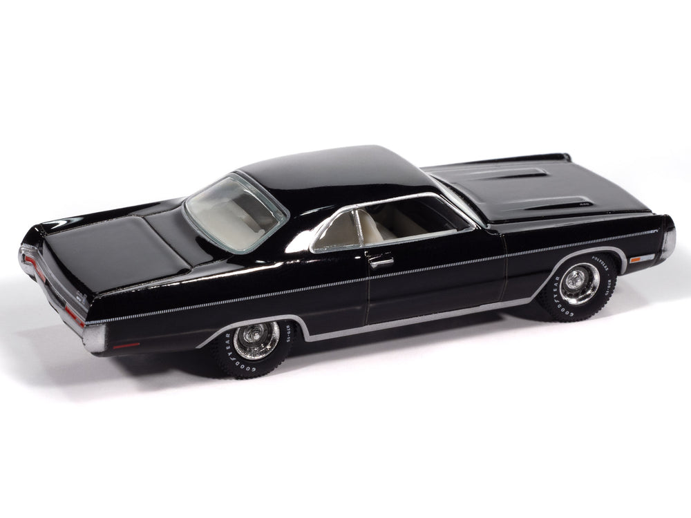 "PRE-ORDER" Auto World 1970 Plymouth Sport Fury GT (Black Velvet) (AW Exclusive) 1:64 Diecast (DUE LATE SEPTEMBER 2025)