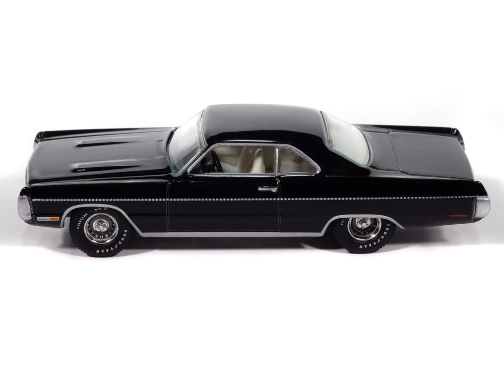 "PRE-ORDER" Auto World 1970 Plymouth Sport Fury GT (Black Velvet) (AW Exclusive) 1:64 Diecast (DUE LATE SEPTEMBER 2025)