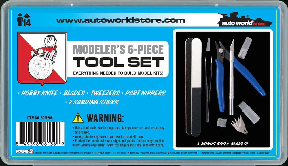 Auto World Store Modelers 6-Piece Tool Set