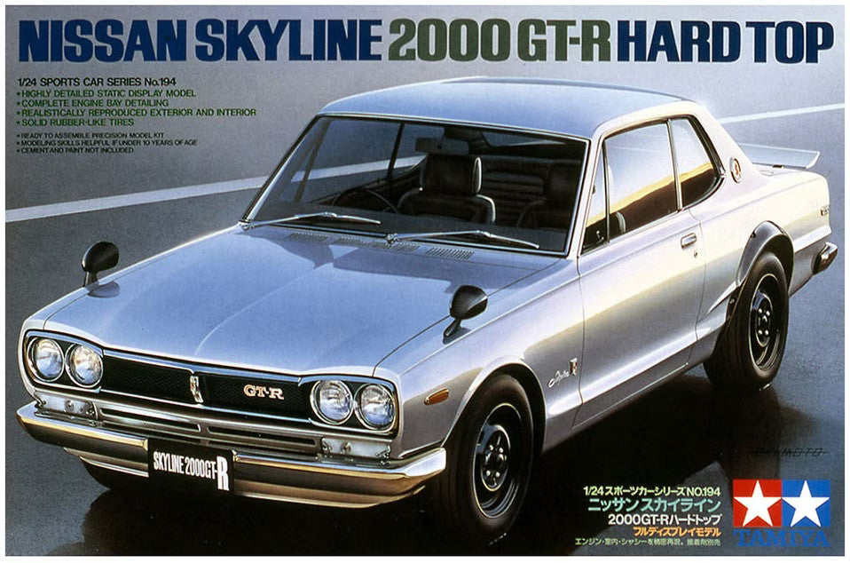 Tamiya Nissan Skyline 2000 GT-R 1:24 Scale Model Kit