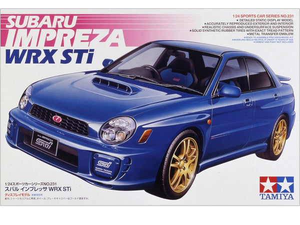 タミヤ SUBARU IMPREZA ボディ2台セット Tamiya Subaru Impreza STi 1:24 Scale Model Kit | Auto World Store