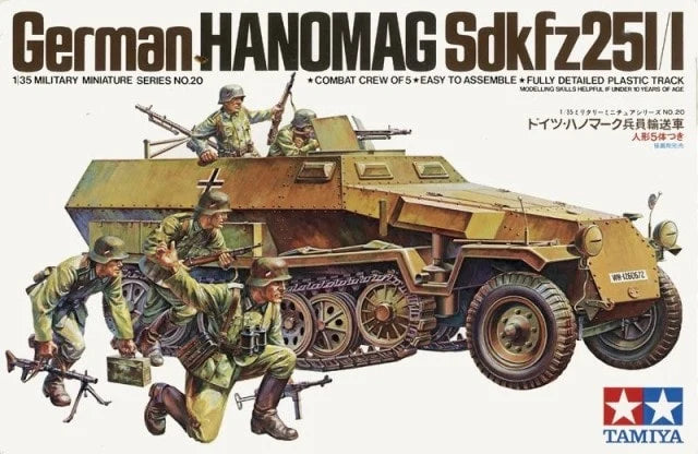 Tamiya German Hanomag SdKfz 251/1 1/35 Scale Model Kit