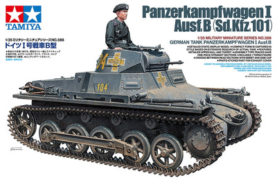 Tamiya German Panzerkampfwagen I Ausf B SdKfz 101 Tank 1/35 Scale Model Kit