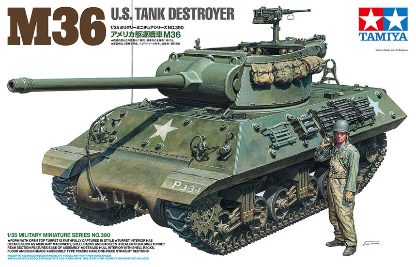 Tamiya US M36 Tank Destroyer 1/35 Scale Model Kit