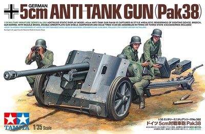 Tamiya German 5cm Pak38 Anti-Tank Gun 1/35 Scale Model Kit